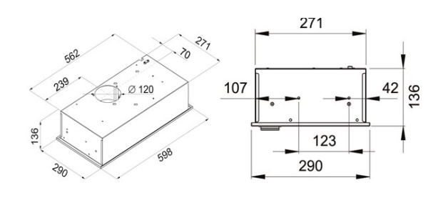 Встраиваемая вытяжка Maunfeld CROSBY ROCKY 60 ЧЕРНОЕ стекло купить с доставкой по Москве и Московской области в интернет-магазине АваТехно