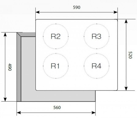 Варочная панель LEX EVI 640-1 WH купить с доставкой по Москве и Московской области в интернет-магазине АваТехно