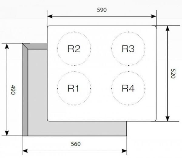 Варочная панель LEX EVI 640-1 WH купить с доставкой по Москве и Московской области в интернет-магазине АваТехно