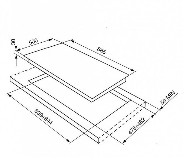 Газовая поверхность SMEG SRV896POGH купить с доставкой по Москве и Московской области в интернет-магазине АваТехно