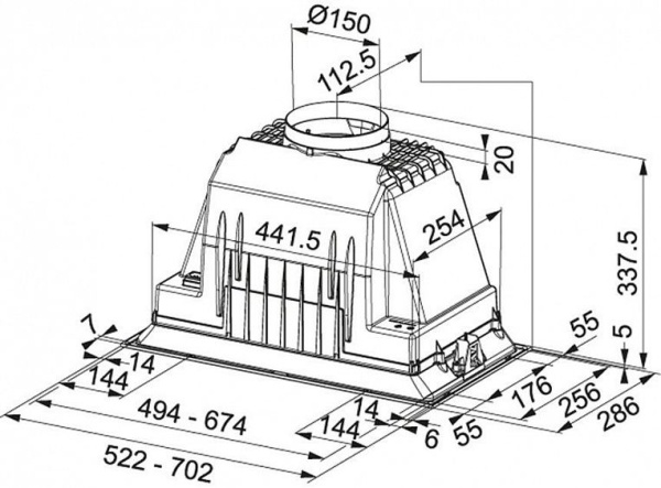 ВЫТЯЖКА FRANKE FBI 525 PLUS купить с доставкой по Москве и Московской области в интернет-магазине АваТехно