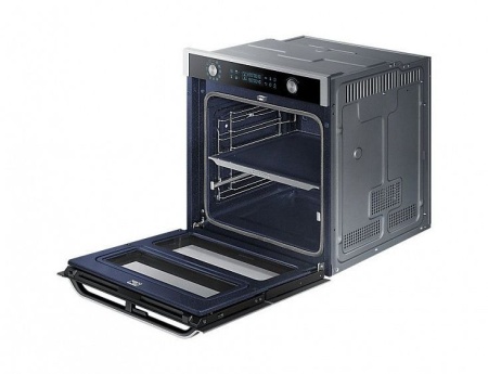 Духовой шкаф Samsung Dual Cook Flex NV75N7677RS нержавеющая сталь купить с доставкой по Москве и Московской области в интернет-магазине АваТехно