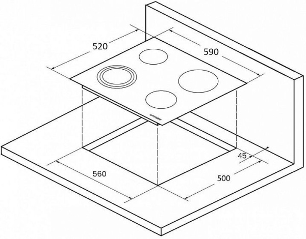 Поверхность KUPPERSBERG ECS 603 GR купить с доставкой по Москве и Московской области в интернет-магазине АваТехно