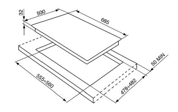 Поверхность SMEG spr876avogh купить с доставкой по Москве и Московской области в интернет-магазине АваТехно