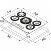 Газовая варочная поверхность FRANKE FHMF 755 4G DC C CD  (106.0541.758 ) купить с доставкой по Москве и Московской области в интернет-магазине АваТехно