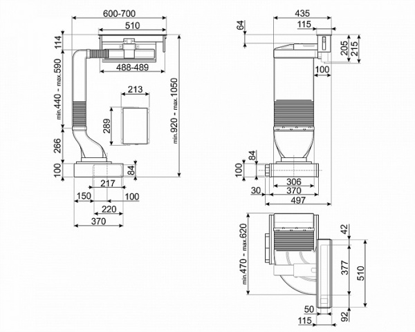 Встраиваемая вытяжка SMEG KDH12WLD купить с доставкой по Москве и Московской области в интернет-магазине АваТехно