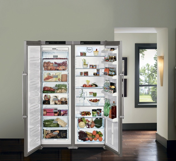 Холодильник side-by-side LIEBHERR sbsesf 7212 купить с доставкой по Москве и Московской области в интернет-магазине АваТехно