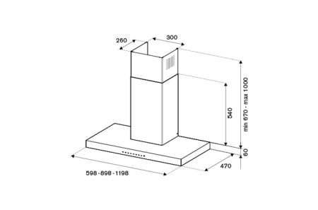 Вытяжка BERTAZZONI KT60MAS1XB купить с доставкой по Москве и Московской области в интернет-магазине АваТехно