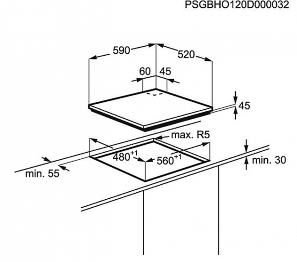 Поверхность ELECTROLUX egt 6345 yok купить с доставкой по Москве и Московской области в интернет-магазине АваТехно