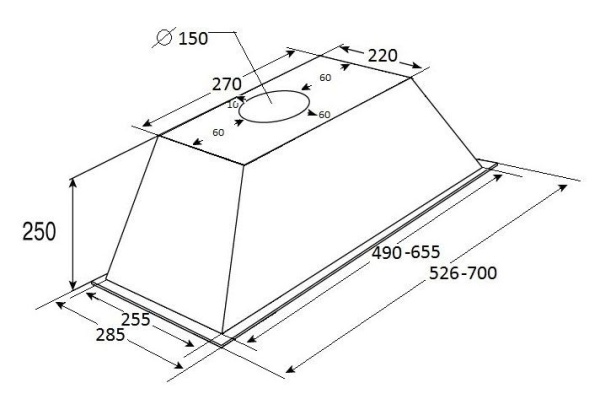 Вытяжка SCHAUB LORENZ SLD EE5104 купить с доставкой по Москве и Московской области в интернет-магазине АваТехно