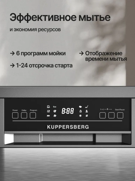 Посудомоечная машина Kuppersberg GGF 4525 купить с доставкой по Москве и Московской области в интернет-магазине АваТехно