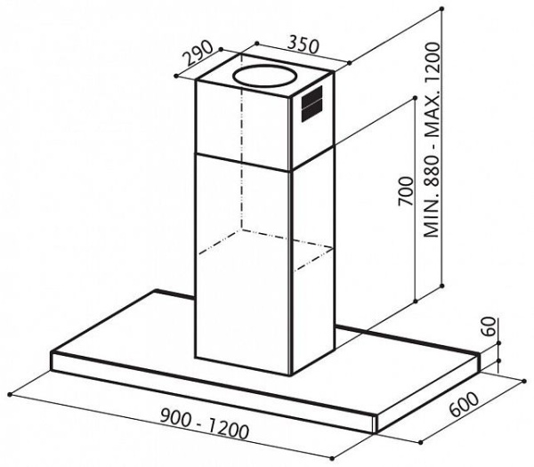 Вытяжка Faber Stilo Isola/SP EV8 X A120 нержавеющая сталь купить с доставкой по Москве и Московской области в интернет-магазине АваТехно