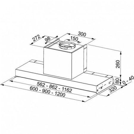 Вытяжка FRANKE Style Lux LED FSTP NG 605 X (110.0473.545) купить с доставкой по Москве и Московской области в интернет-магазине АваТехно