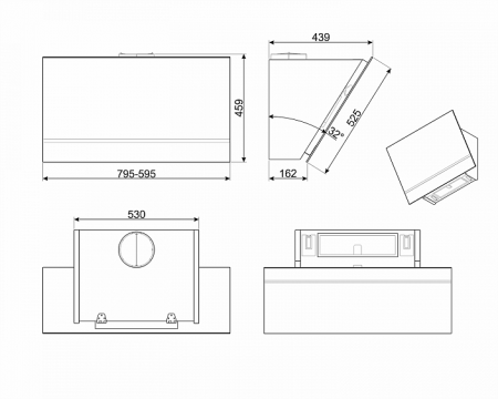 Вытяжка SMEG KV26S купить с доставкой по Москве и Московской области в интернет-магазине АваТехно