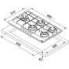Варочная поверхность FRANKE FHMA 905 4G DCL XS C  нержавеющая сталь купить с доставкой по Москве и Московской области в интернет-магазине АваТехно