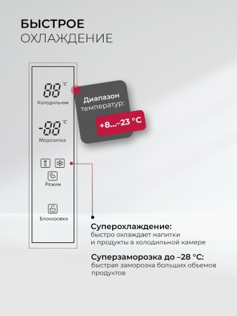 Холодильник LEX LCD450GLGID купить с доставкой по Москве и Московской области в интернет-магазине АваТехно