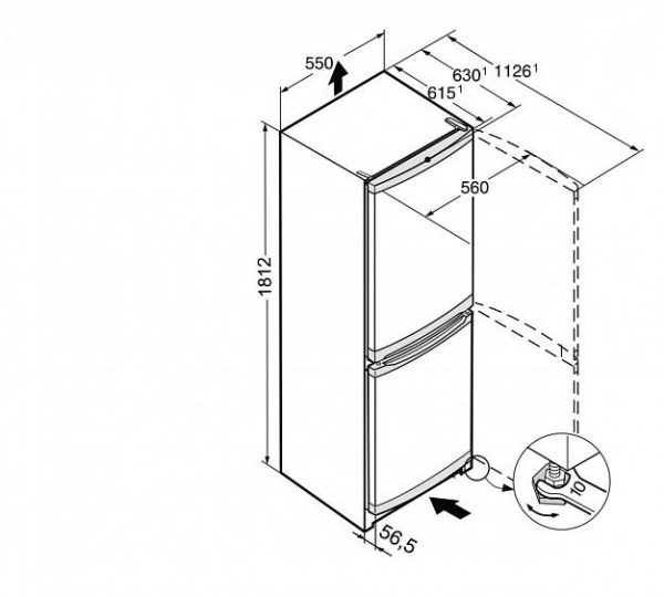 Холодильник LIEBHERR CUel 3331 купить с доставкой по Москве и Московской области в интернет-магазине АваТехно