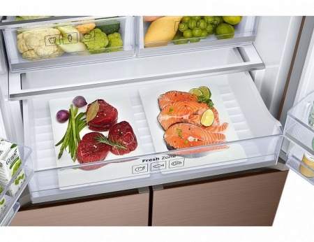 Холодильник Samsung RF50K5960DP бронзовый купить с доставкой по Москве и Московской области в интернет-магазине АваТехно