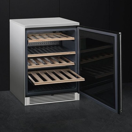 Винный шкаф SMEG CVF338X купить с доставкой по Москве и Московской области в интернет-магазине АваТехно