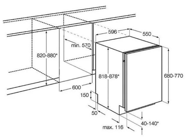 Посудомоечная машина ELECTROLUX ESL 68070 купить с доставкой по Москве и Московской области в интернет-магазине АваТехно