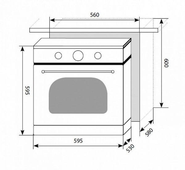 Электрический духовой шкаф LEX EDM 070 C IV купить с доставкой по Москве и Московской области в интернет-магазине АваТехно