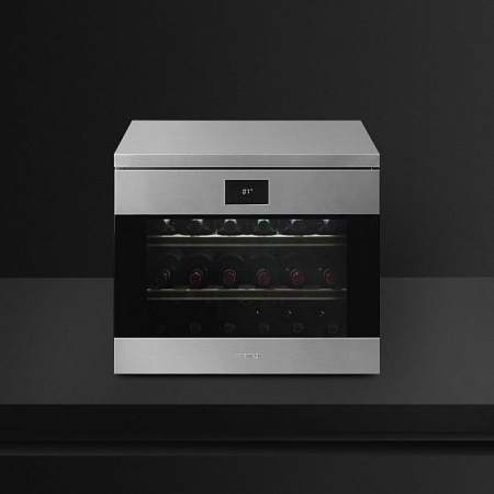 Встраиваемый винный шкаф SMEG CVF318XS купить с доставкой по Москве и Московской области в интернет-магазине АваТехно