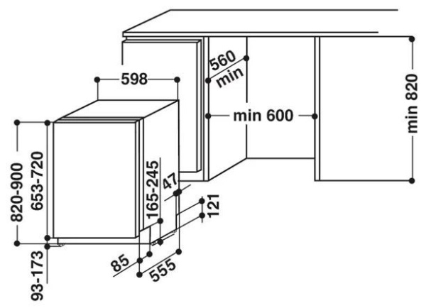 Посудомоечная машина HOTPOINT-ARISTON HIO 3T223 купить с доставкой по Москве и Московской области в интернет-магазине АваТехно