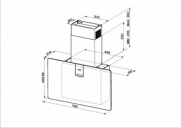 Вытяжка FABER SOFT SLIM BIANCO KOS A80 купить с доставкой по Москве и Московской области в интернет-магазине АваТехно