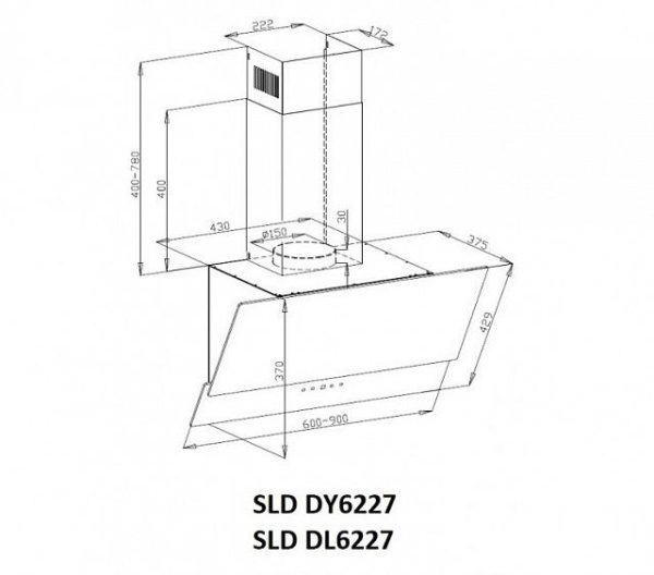 Вытяжка SCHAUB LORENZ SLD DL6227 купить с доставкой по Москве и Московской области в интернет-магазине АваТехно