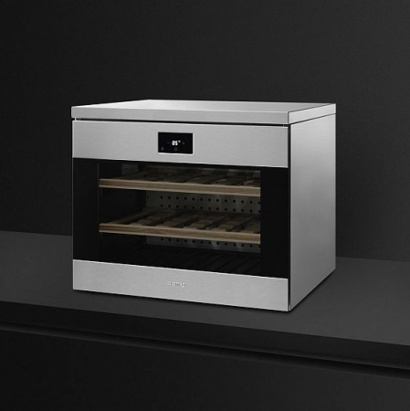 Встраиваемый винный шкаф SMEG CVF318XS купить с доставкой по Москве и Московской области в интернет-магазине АваТехно