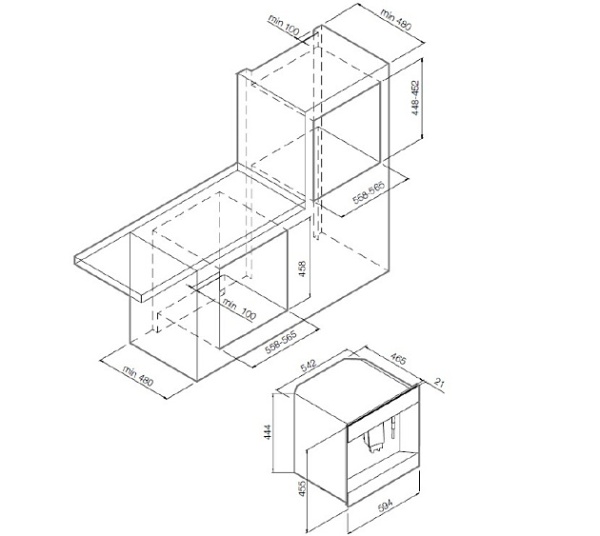Встраиваемая кофемашина Graude KV 45.0 SE купить с доставкой по Москве и Московской области в интернет-магазине АваТехно