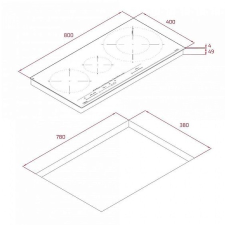 ВАРОЧНАЯ ПОВЕРХНОСТЬ TEKA IZC 83620 MST BLACK купить с доставкой по Москве и Московской области в интернет-магазине АваТехно