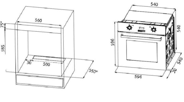 Духовой шкаф Maunfeld CEOH 6512B купить с доставкой по Москве и Московской области в интернет-магазине АваТехно