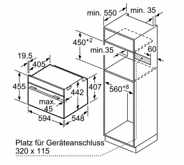 Духовой шкаф Bosch CSG 656BS2 нержавеющая сталь купить с доставкой по Москве и Московской области в интернет-магазине АваТехно