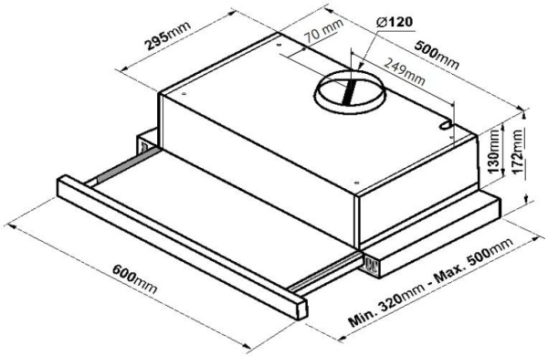 Вытяжка KORTING KHP 6617 RN купить с доставкой по Москве и Московской области в интернет-магазине АваТехно