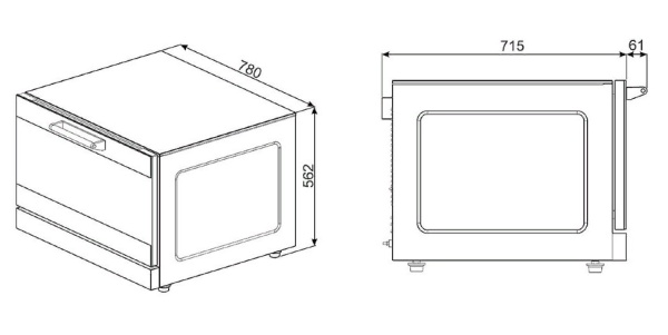 Конвекционная печь SMEG  alfa 144 gh1 купить с доставкой по Москве и Московской области в интернет-магазине АваТехно