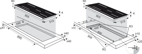 Варочная поверхность DE DIETRICH DPI595AB купить с доставкой по Москве и Московской области в интернет-магазине АваТехно