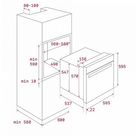 Духовой шкаф TEKA HLB 8600 STONE GREY (111000011) купить с доставкой по Москве и Московской области в интернет-магазине АваТехно