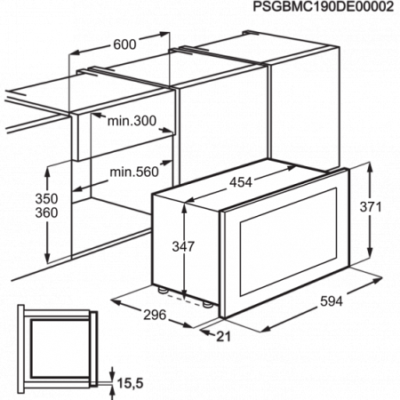 Встраиваемая микроволновая печь Electrolux KMFE 172 TEX купить с доставкой по Москве и Московской области в интернет-магазине АваТехно