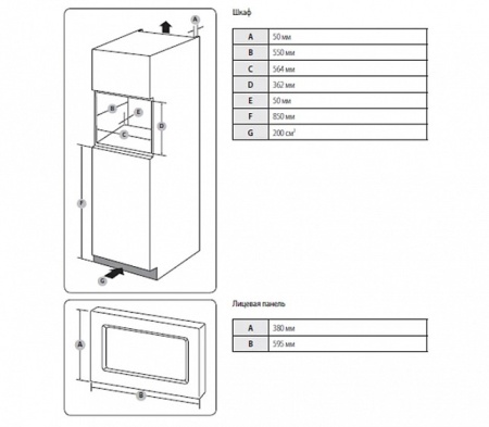 Встраиваемая микроволновая печь Samsung FG87SUT купить с доставкой по Москве и Московской области в интернет-магазине АваТехно