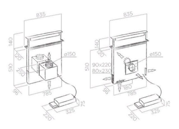 Вытяжка ELICA PANDORA GME IX/A/90 купить с доставкой по Москве и Московской области в интернет-магазине АваТехно