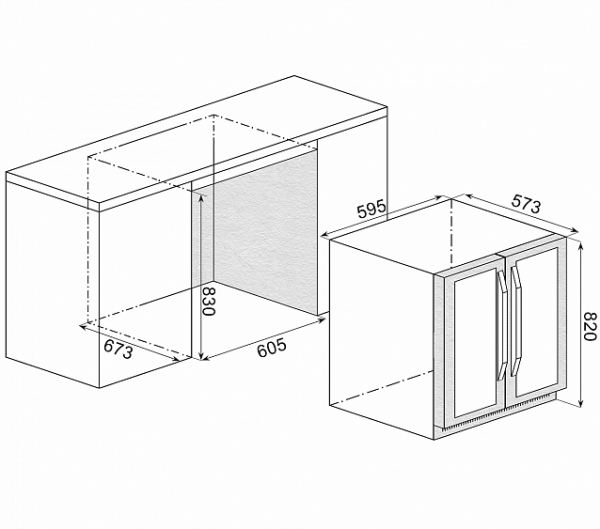 Винный шкаф WINE CRAFT SC-30BZ2 Grand Cru (под столешницу) купить с доставкой по Москве и Московской области в интернет-магазине АваТехно