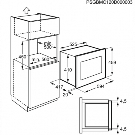 Микроволновая печь ELECTROLUX ems 26204 ox купить с доставкой по Москве и Московской области в интернет-магазине АваТехно