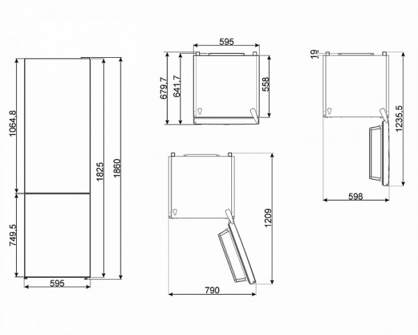 Холодильник SMEG FC18EN4AX купить с доставкой по Москве и Московской области в интернет-магазине АваТехно