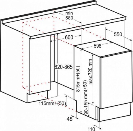 Посудомоечная машина EXITEQ EXDW-I603 купить с доставкой по Москве и Московской области в интернет-магазине АваТехно
