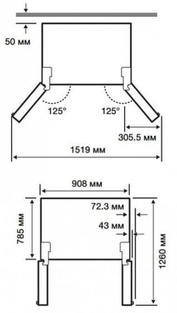 Холодильник Samsung RF905QBLAXW серебристый купить с доставкой по Москве и Московской области в интернет-магазине АваТехно