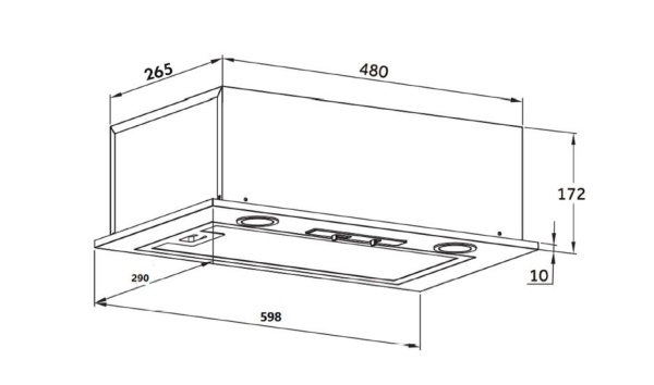 Встраиваемая вытяжка HOMSair Camelia 60 белый купить с доставкой по Москве и Московской области в интернет-магазине АваТехно