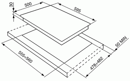 Варочная панель SMEG SRV864POGH купить с доставкой по Москве и Московской области в интернет-магазине АваТехно