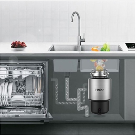 Измельчитель пищевых отходов Haier HDM-1155S купить с доставкой по Москве и Московской области в интернет-магазине АваТехно