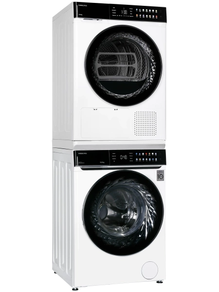 Сушильная машина HIBERG HDQ11 - 10 W + Стиральная машина HIBERG i-DDQ11 - 1014 W с тепловым насосом, инверторным мотором и прямым приводом купить с доставкой по Москве и Московской области в интернет-магазине АваТехно